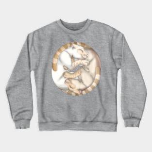 Yin-Yang Cats: Cream Lynx Point Crewneck Sweatshirt